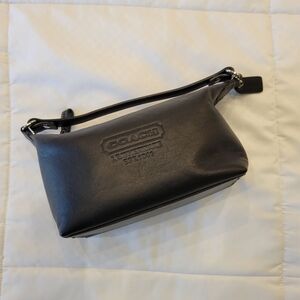 Coach black leather handbag